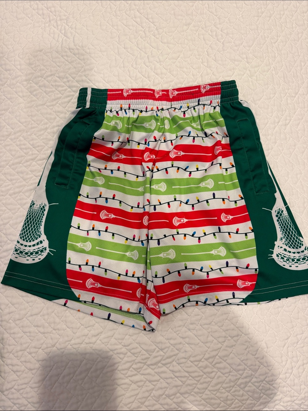 ChalkTalk Sports Christmas Lacrosse Shorts Youth Medium